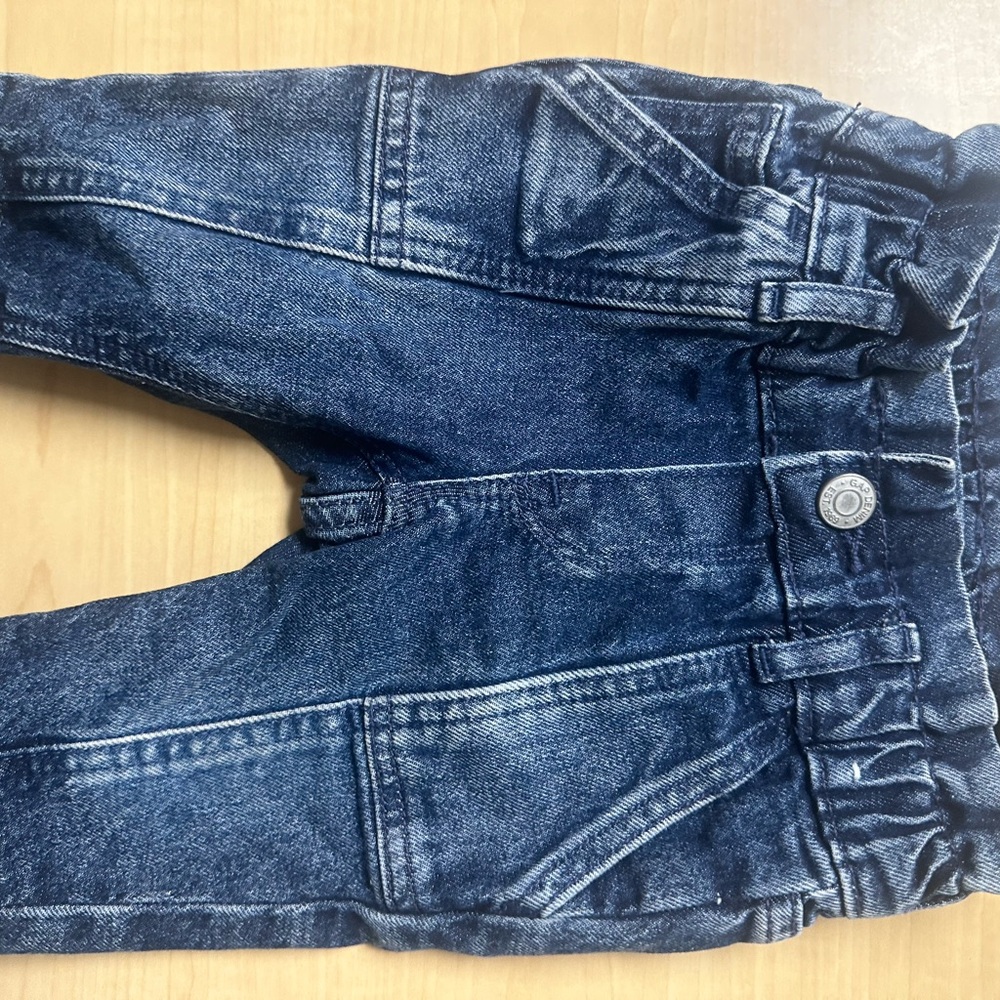 GAP Blue Denim Jeans with Distressed Design